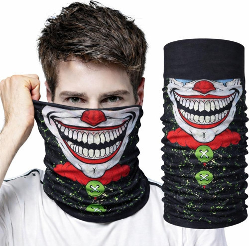 Joker Yüz Baskılı Baf Bandana - Çok Amaçlı Boyunluk Bandana 2 No