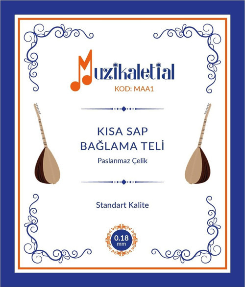 MAA1 Kısa Sap Bağlama Teli (0.18 - Tam Takım)