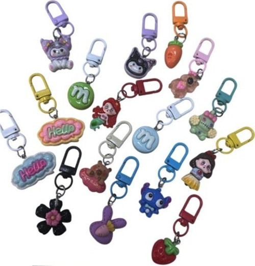 Fermuar Süsü Karışık - 4 adet