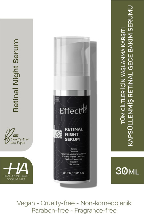 Retinal Night Serum Tüm Ciltler Için Yaşlanma Karşıtı Kapsüllenmiş Retinal Gece Bakım Serumu