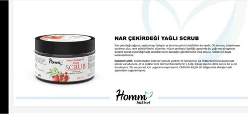 Nar Çekirdeği Yağlı Bitki Tanecikli Scrub 250 Ml-narlı Scrub