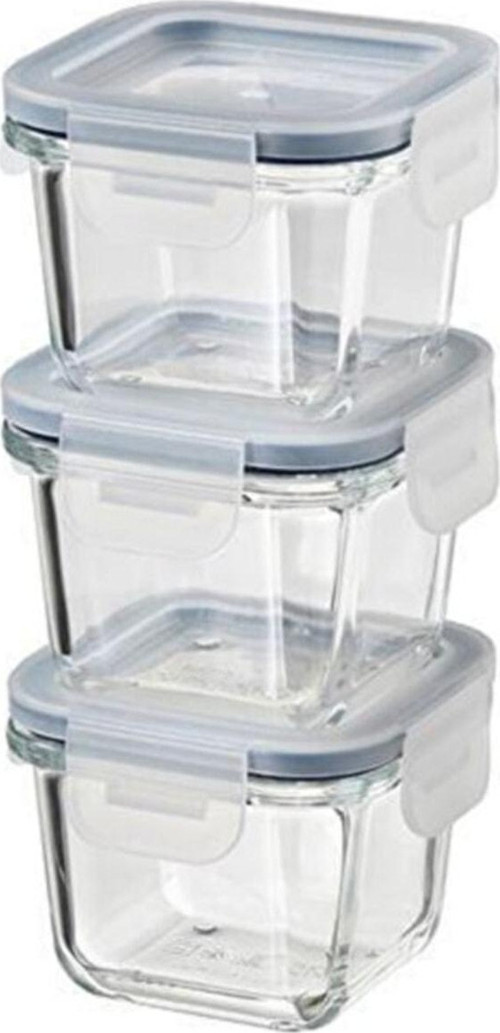 365+ Kapaklı Saklama Kabı, Cam