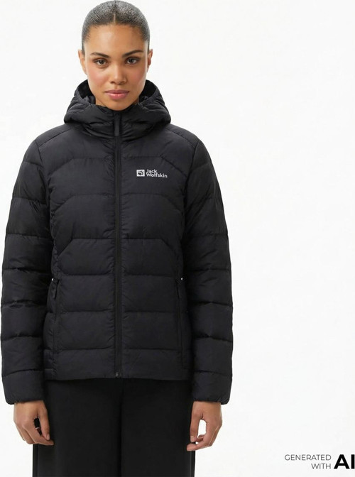 Ather Down Hoody Rds Kadın Siyah Outdoor Sweatshirt