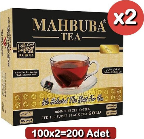 STD 100 Seylan Kaçak Sallama Çay 2g 100’lü x 2’li Set