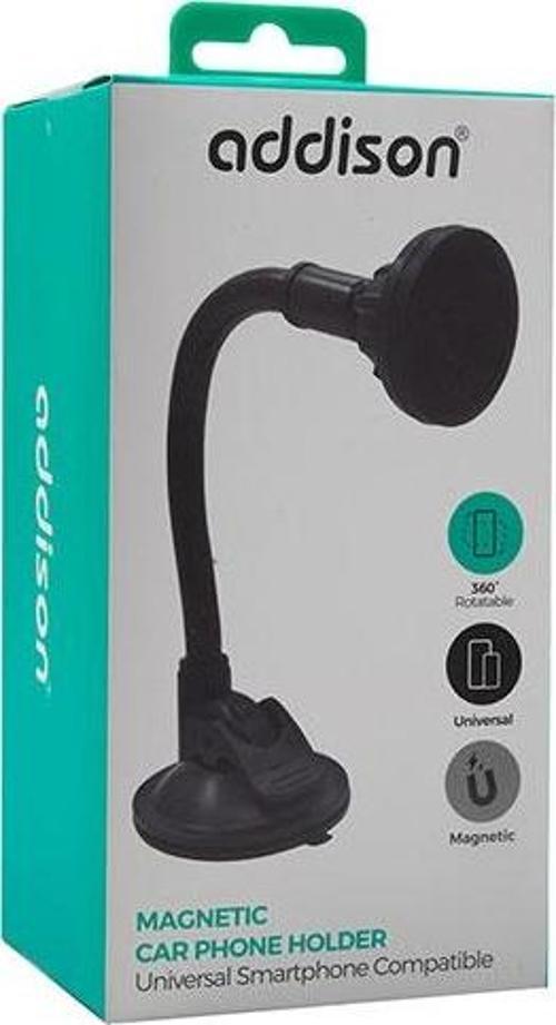 Addison ADS-130 Universal Ayarlanabilir Siyah Mıknatıslı Telefon Tutucu