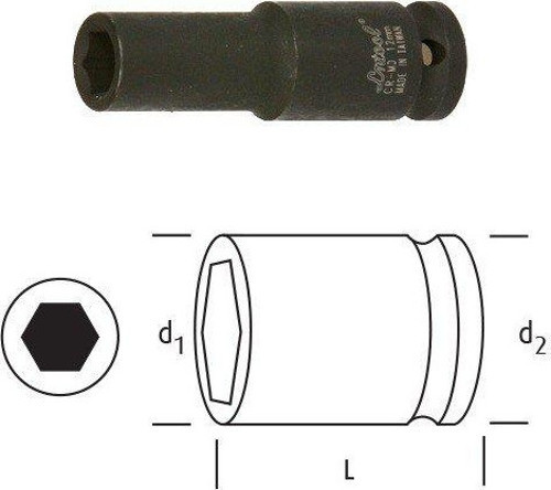 LN12D09 UZUN LOKMA 1/2" 9 mm