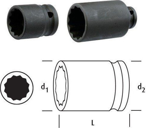 LN12Y32 YILDIZ LOKMA 1/2" 32 mm