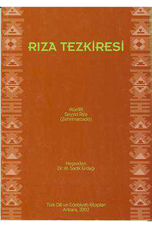 Rıza Tezkiresi-M.Sadık Erdağı