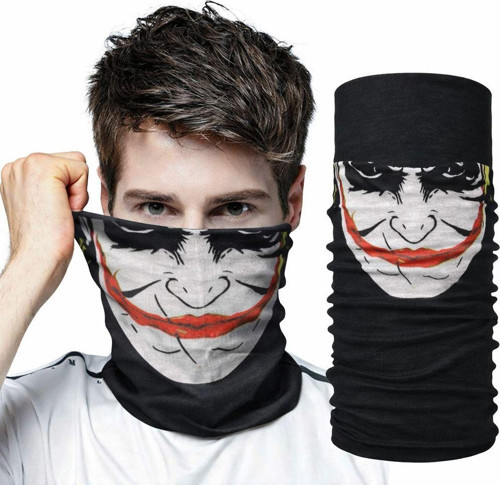Joker Desenli Çok Amaçlı Buff – Yüz, Boyun ve Bandana Maskesi 5 No