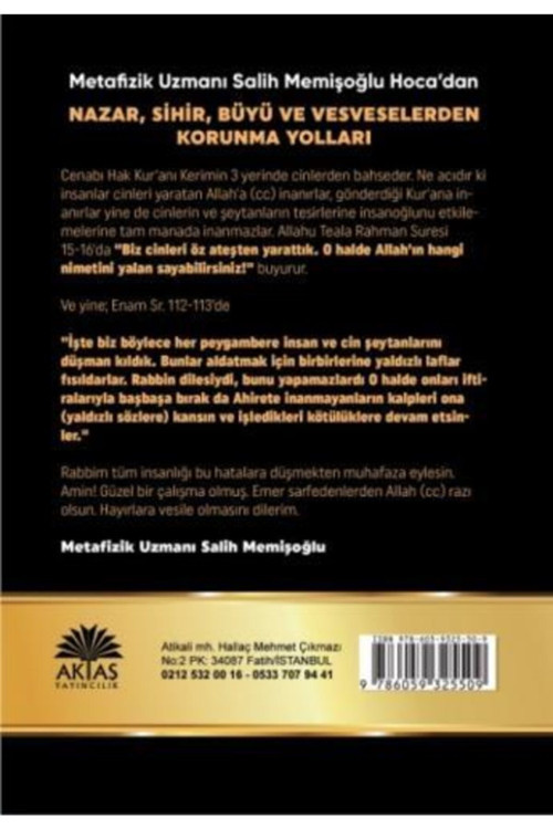 Nazar Sihir Büyü Ve Vesveselerden Korunma Yolları - Salih Memişoğlu