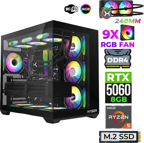 Astra X230 Ryzen 5 5600X 32GB Ram 1TB M.2 NVMe SSD 8GB RTX5060 Sıvı Soğutmalı Oyuncu Tavsiye Sistem