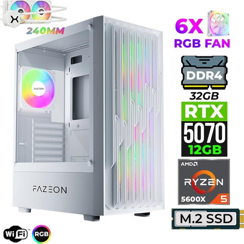 Astra X300 Ryzen 5 5600X 32GB Ram 1TB M.2 NVMe SSD 12GB RTX5070 Sıvı Soğutmalı Oyuncu Tavsiye Sistem