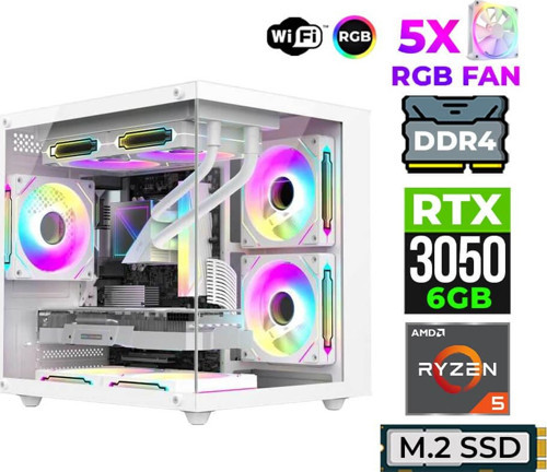 Astra X40 Ryzen 5 5600X 16GB Ram 512GB M.2 NVMe SSD RTX3050 Oyuncu Tavsiye Sistem