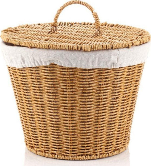 -9T02 Rattan Oval Sepet Kapaklı