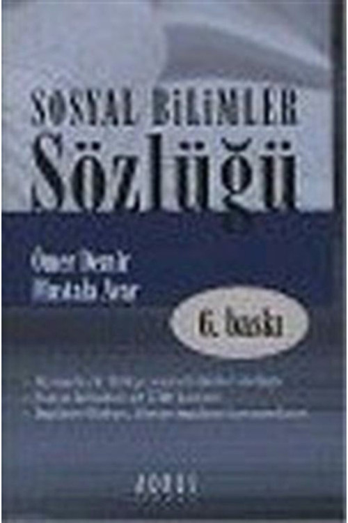 Sosyal Bilimler Sözlüğü - Mustafa Acar, Ömer Demir