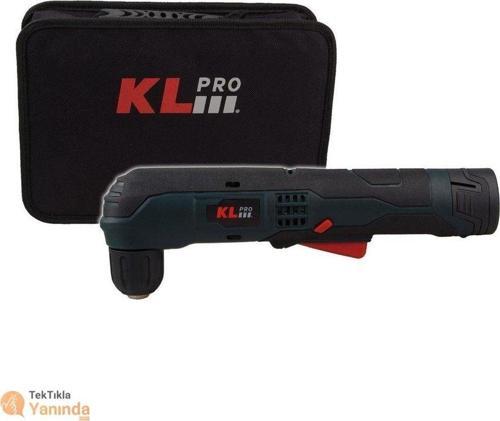 10,8Volt/2.0Ah Li-ion Çift Akülü Profesyonel Dik Açılı Şarjlı Matkap Kldam1020