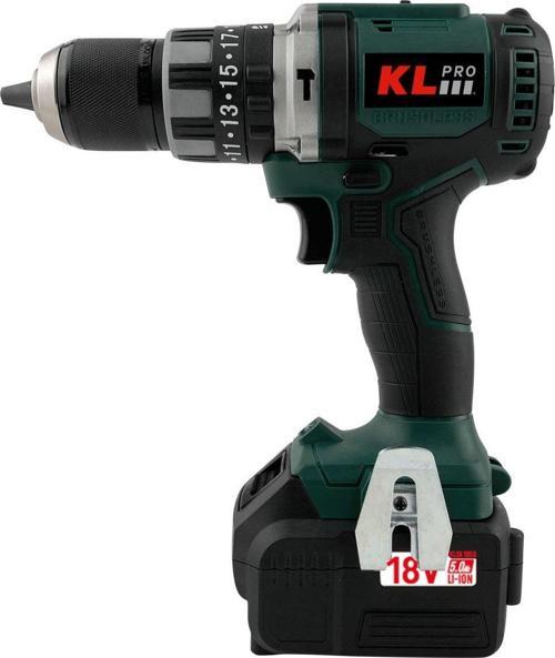 18Volt/5.0Ah Li-ion Kömürsüz Prof. Darbeli Matkap Kldm18bh-50