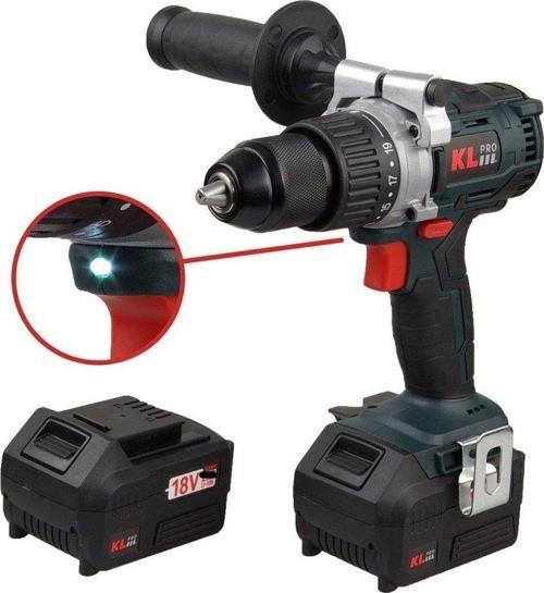 18Volt/5.0Ah Li-ion Kömürsüz Prof. Şarjlı Matkap Klnm18b-50