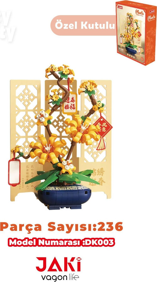 JAKİ Plante Serisi Kış Yasemini Modeli 236 Parça Oyucak Yapım Seti -FFDK003