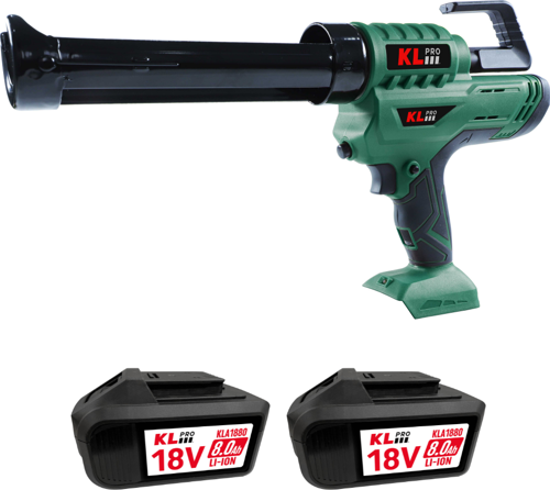 KLST18E-80 Şarjlı Silikon Tabancası 18V 8.0Ah. Çift Akülü Sosis/Kartuş Tip