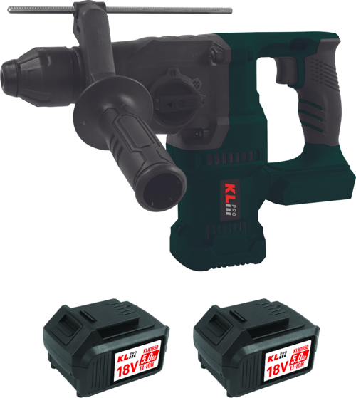 KLPM18BH-50 18V/5.0Ah. 2.8J Kömürsüz Çift Akülü Pnömatik Matkap Kırıcı/Delici