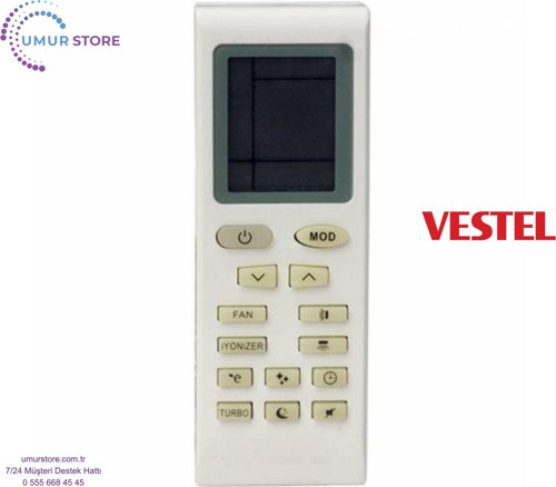 Vestel Flora Doğa Multi İnverter Plus 9+12 27000 Btu Klima Kumandası