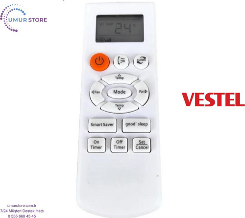 Vestel DXP-12 Uyumlu Klima Kumandası