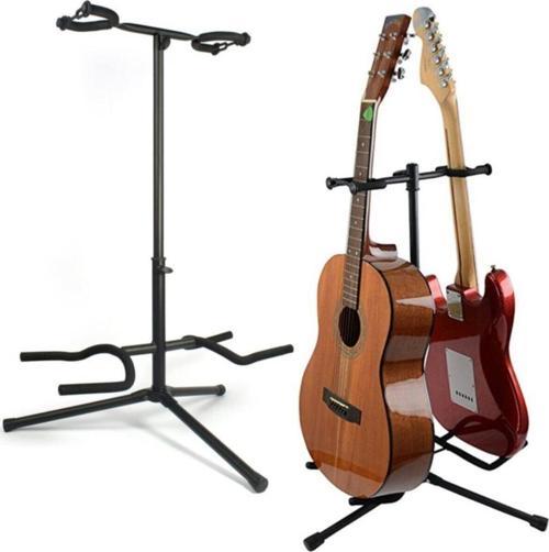 Gitar Standı Ikili 2'li Saz - Bağlama - Gitar - Ud Sehpası