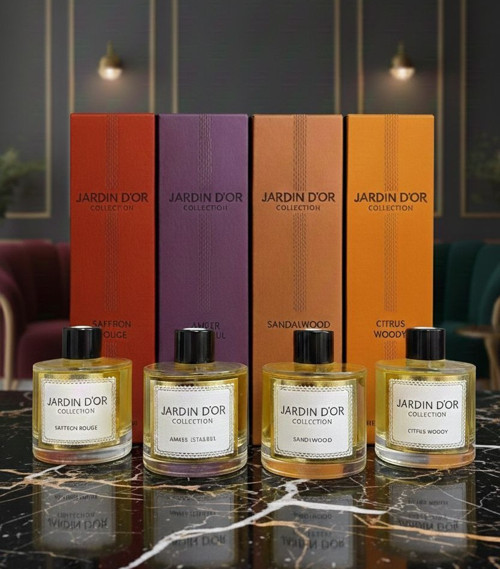 Lüks Çubuklu Oda Kokusu 120 ml – 4’lü Avantaj Seti | Premium Reed Diffuser x4