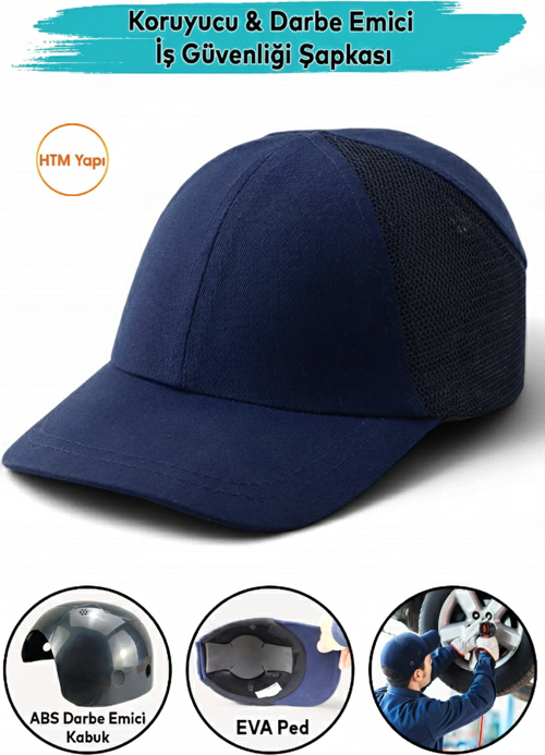 KALİTE Hafif İş Güvenlik Darbe Koruyucu Koruma Baş Şapkası Bareti Unisex Kamuflaj Beyzbol Tarzı Kask Şapka