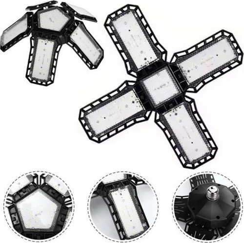 Ledx Ayarlanabilir Açılı 4 Kanatlı 108 Smd Ledli Galaxy Projektör Işığı 50W 5500 Lumen E27 32Cm Çap