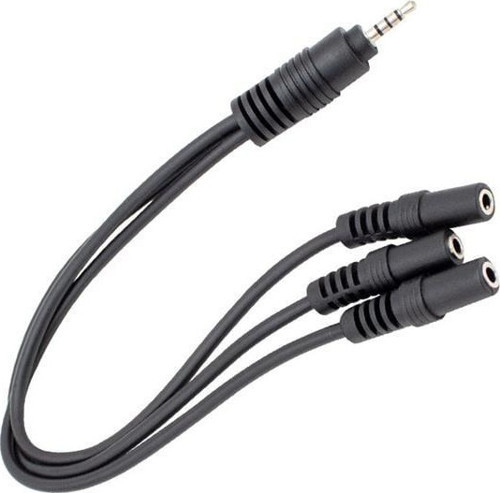 Kulaklık Mikrofon Çoklayıcı 3 Port 3.5 Mm Splitter Çevirici Dönüştürücü Adaptör Pm-4871