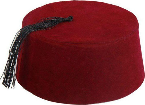 Bordo Renk Osmanlı Fesi 5 No 5-6 Yaş Çocuk