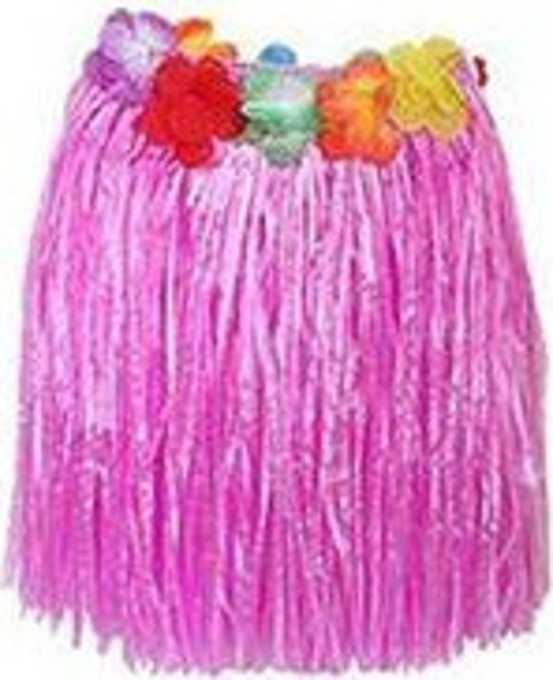 Hawaii Hula Eteği Pembe Renk 40 Cm
