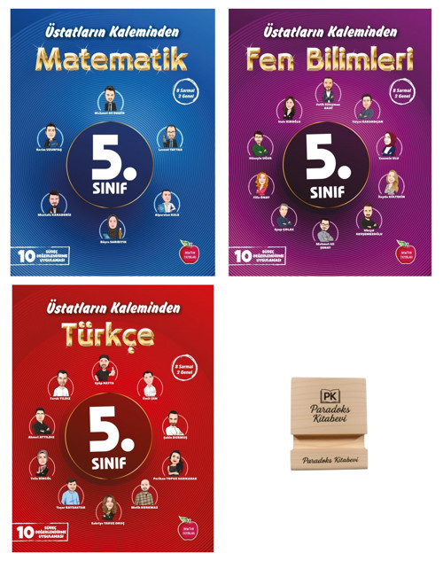 Newton 5. Sınıf Üstatların Kaleminden Matematik Fen ve Türkçe 3lü Set Denemeleri + Telefon Standı