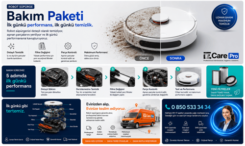 Robot Süpürge Bakım Paketi (1 Yıl)