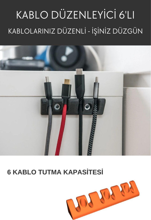 Kullanışlı Kablo Düzenleyici | Masa Kablo Tutucu | Ofis Ev Kablo Düzenleyici Askı Aparatı | Tutucu