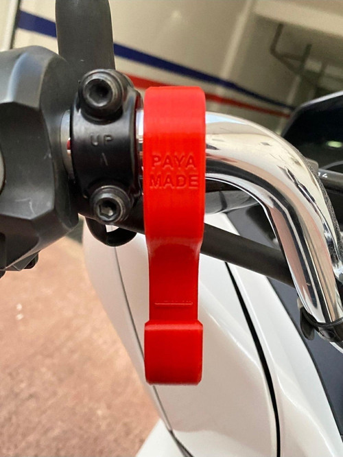 Honda Pcx Gidon Uyumlu Poşet Askı Aparatı Kırmızı / Diğer Açık Gidonlu Motosikletlerle Uyumlu