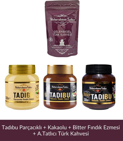 Tadıbu Kakaolu Bitter ve Parçacıklı + Geleneksel Türk Kahvesi Paketi