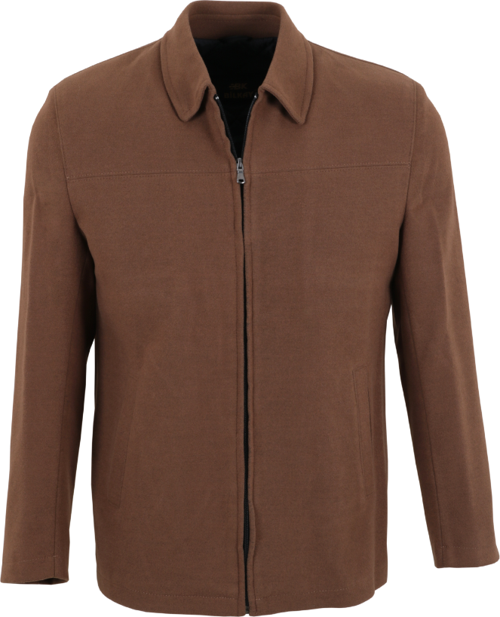 Erkek Taba Renk Kaşe Mont Normal Kesim RAR01360