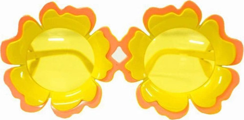BFS Papatya Şekilli Turuncu Sarı Renkli Hawaii Konsept Parti Gözlüğü 15x7 cm
