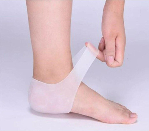 Silikon Topuk Çorabı – Topuk Dikeni İçin Koruyucu Silikon Topuk Gömleği (Tek – 1 Adet)