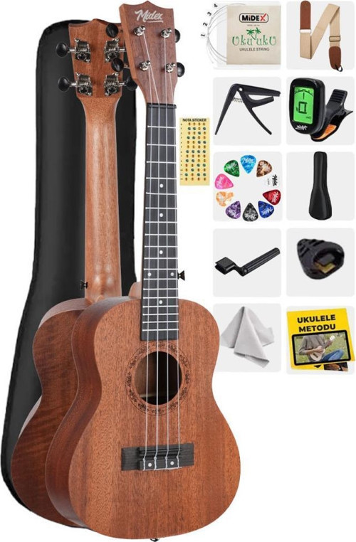 SPA-235M Kaliteli Maun Concert Ukulele Seti
