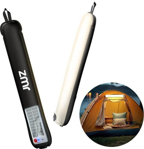 Zmr Zmr-385 Katlanır Şişirilebilir Beyaz Ledli Aydınlatma Tüpü Usb Ve Güneş Enerjisi Şarjlı Armatür