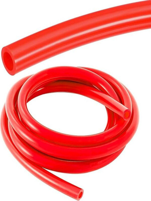 6Mm Silikon Turbo Hortumu Cam Suyu Hava Hortumu Kırmızı (Yanmaz,Yüksek Isıya Dayanımlı,Şık Tasarım)