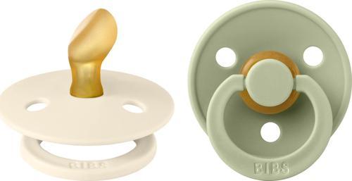 Colour İkili Anatomik Kauçuk Emzik- Ivory/Sage 0-6 Ay