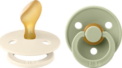 Colour İkili Anatomik Kauçuk Emzik- Ivory/Sage 6-18 Ay