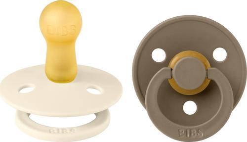 Colour İkili Kauçuk Emzik-Ivory/Dark Oak 6-18 Ay