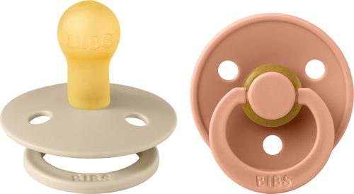 Colour İkili Kauçuk Emzik-Vanilla/Peach 0-6 Ay