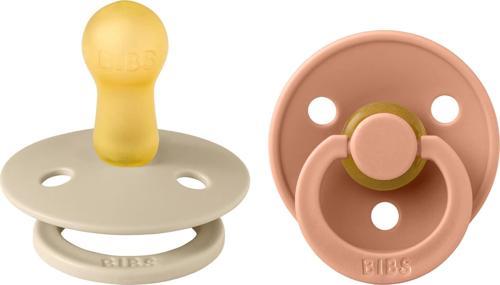 Colour İkili Kauçuk Emzik-Vanilla/Peach 6-18 Ay